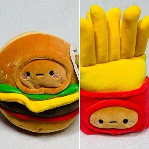6.5” Smoko Tayto Diner French Fries + Burger Plush Mini Mochi Plush